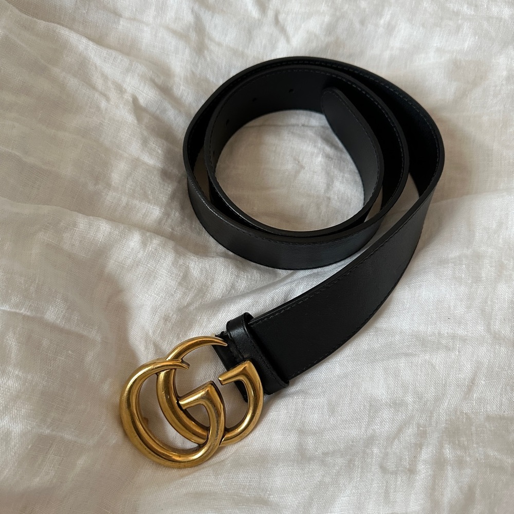 GUCCI GG Marmont Leather Belt (size 80)
